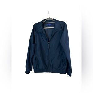 Pendleton men’s navy blue lightweight full‎ zip classic jacket size large